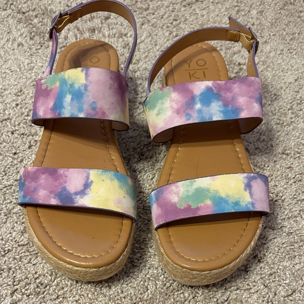 Yoki Multicolor Womens Sandals